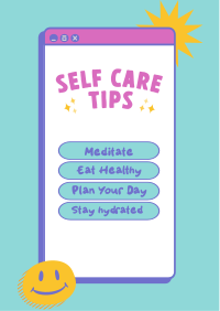 Self Care Tips Flyer Design