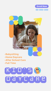Kid's Daycare Services Facebook Story Design