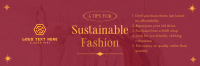 Stylish Chic Sustainable Fashion Tips Twitter header (cover) Image Preview