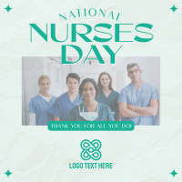 Retro Nurses Day Linkedin Post Image Preview