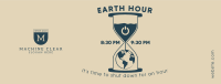 Earth Hour Glass Facebook cover Image Preview