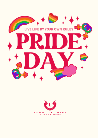Pride Day Stickers Flyer Image Preview
