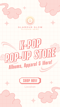 Kpop Pop-Up Store Facebook story Image Preview