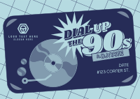 Retro DJ Event Postcard Preview