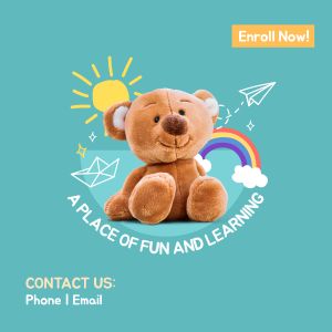 Daycare Center Teddy Bear Instagram post Image Preview