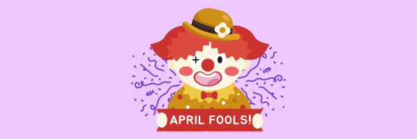 April Fools Clown Banner Twitter Header Design Image Preview