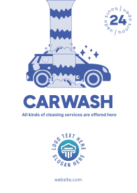 Carwash Services Poster Design