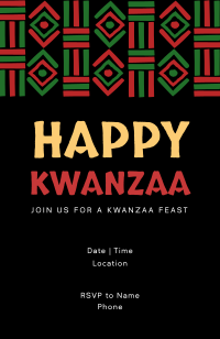 Kwanzaa Day Message Invitation Image Preview