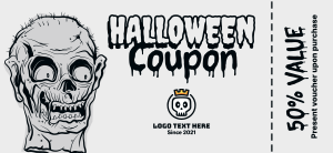 Zombie Head Gift Certificate Image Preview