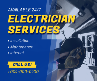 Electrical Repair Service Facebook Post Design