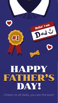 Illustration Father's Day TikTok Video Design