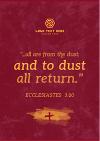 Ash Wednesday Verse Flyer Image Preview