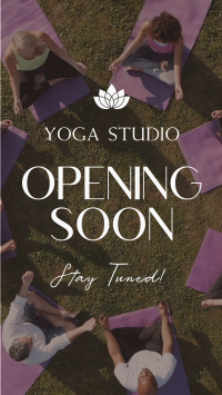 Yoga Studio Opening YouTube short Image Preview