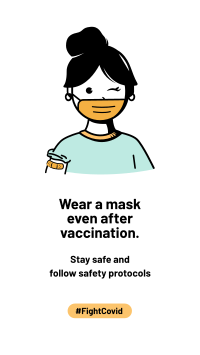 Wear Mask Facebook story Image Preview