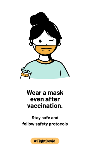 Wear Mask Facebook story Image Preview