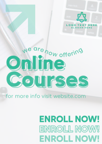 Online Courses Enrollment Flyer Image Preview