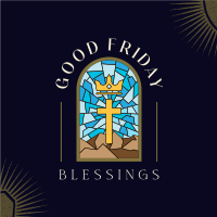 Good Friday Blessings Instagram Post Design