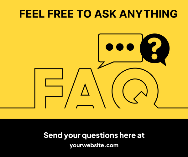 FAQs Outline Facebook Post Design Image Preview