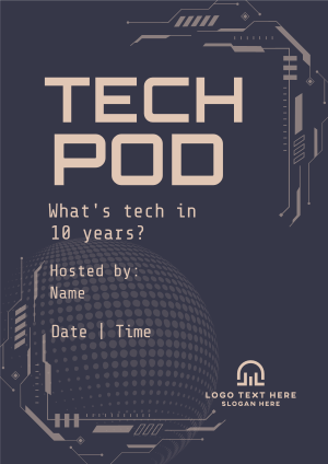 Technology Podcast Session Flyer Image Preview