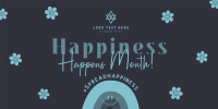 Spread Happiness Twitter Post Design