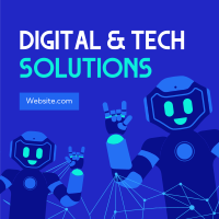 Digital & Tech Solutions Linkedin Post Design