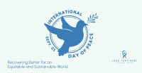 Day Of Peace Dove Badge Facebook ad Image Preview