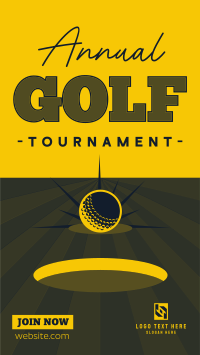 Clean Golf Tournament Facebook Story Design