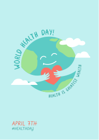 Health Day Earth Flyer Design