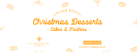 Cute Homemade Christmas Pastries Facebook Cover Image Preview