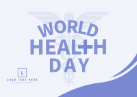 Simple Health Day Postcard Design