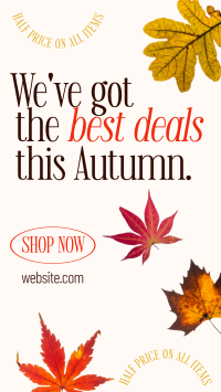 Autumn Leaves Facebook story Image Preview
