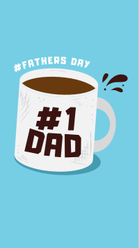 Father's Day Coffee Facebook Story Design