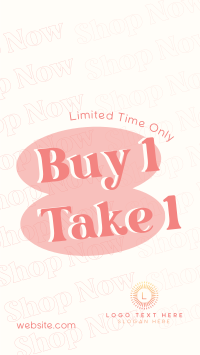 Stacked Buy 1 Get 1 Offer TikTok video Image Preview