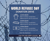 World Refugee Day Donation Drive Facebook post Image Preview