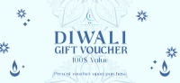 Happy Diwali Greeting Gift Certificate Design