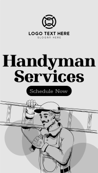 Rustic Handyman Service Facebook story Image Preview