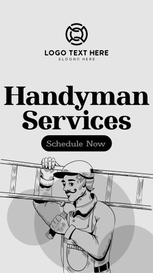 Rustic Handyman Service Facebook story Image Preview