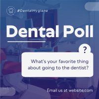 Dental Poll Hygiene Instagram Post Design