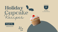 Christmas Cupcake Recipes Facebook Event Cover Design