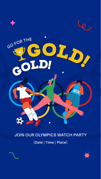 Olympics Watch Party YouTube short Image Preview