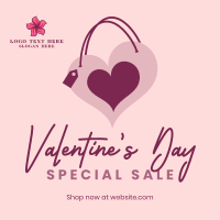 Valentine Heart Bag Instagram Post Design