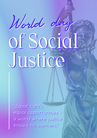 World Social Justice Day Poster Design