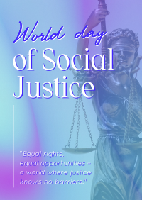 World Social Justice Day Poster Image Preview