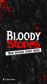 Bloody Stories TikTok Video Design