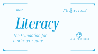 Literacy Defined Facebook Event Cover Design