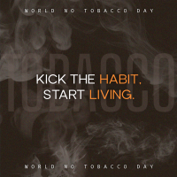 No Tobacco Day Typography Instagram Post Design