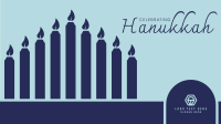 Celebrating Hanukkah Candles Zoom background Image Preview