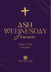 Minimalist Ash Wednesday Flyer Image Preview