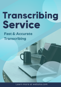 Fast Transcribing Service Poster Image Preview