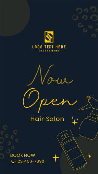Hair Salon Opening YouTube Short Design